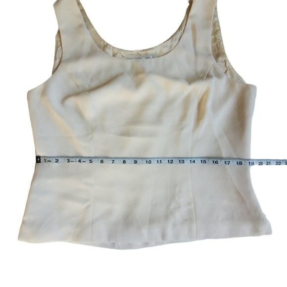 Jones Studio Separates creamy white career sleeveless top sz 14 - Picture 10 of 14